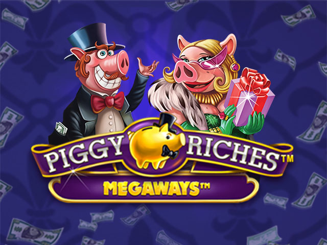 Automat se symboly zvířat Piggy Riches Megaways